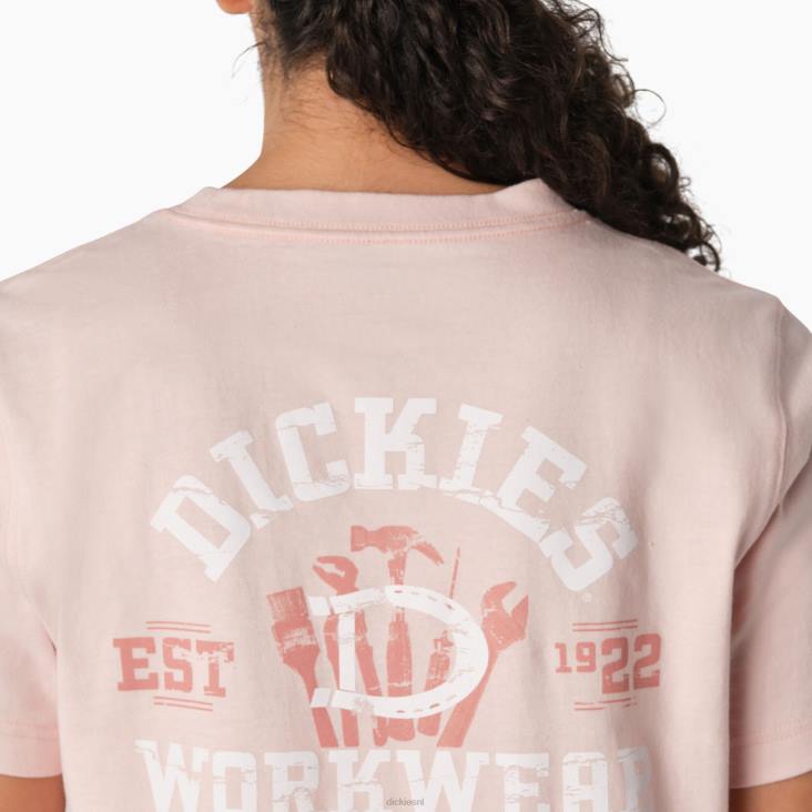 vrouwen Dickies zwaargewicht werkkleding grafisch t-shirt lotusroze (lo2) werk kleding 6F0X2118