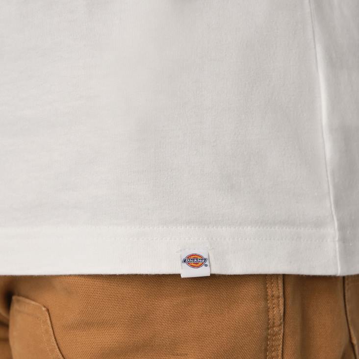 vrouwen Dickies zwaargewicht werkkleding grafisch t-shirt wit (wh) werk kleding 6F0X2119