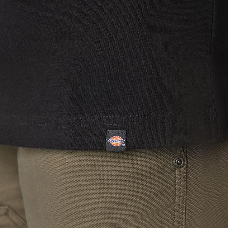 vrouwen Dickies zwaargewicht werkkleding grafisch t-shirt zwart (kbk) werk kleding 6F0X2117