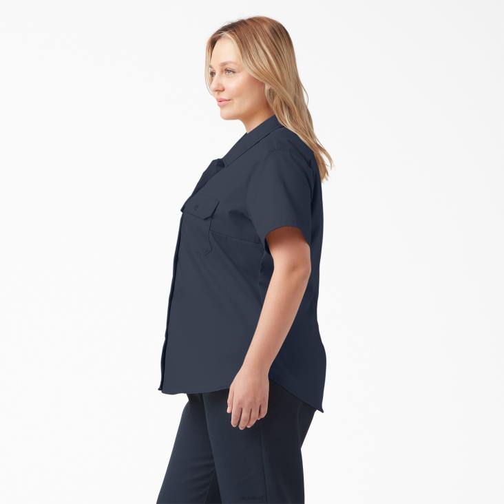 vrouwen Dickies plus 574 origineel werkoverhemd donker marineblauw (asn) werk kleding 6F0X1536