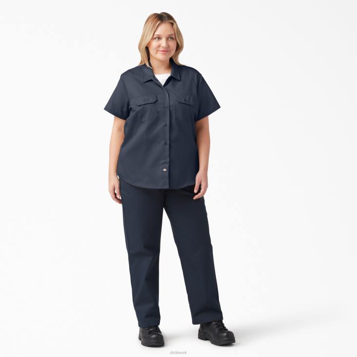 vrouwen Dickies plus 574 origineel werkoverhemd donker marineblauw (asn) werk kleding 6F0X1536
