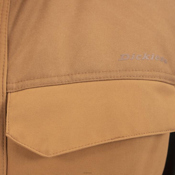 Heren Dickies prestatie werkkleding vest bruine eend (bd) werk kleding 6F0X1088