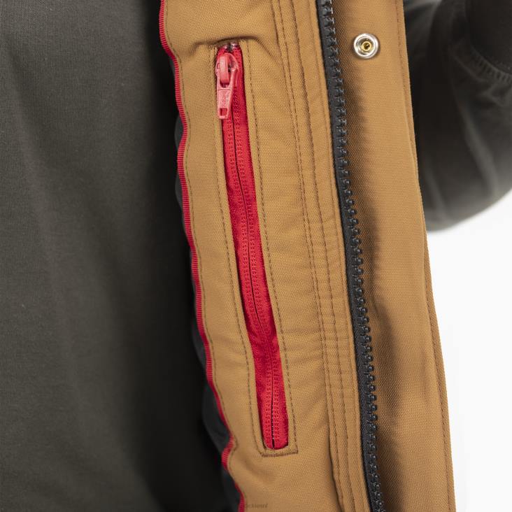 Heren Dickies prestatie werkkleding vest bruine eend (bd) werk kleding 6F0X1088